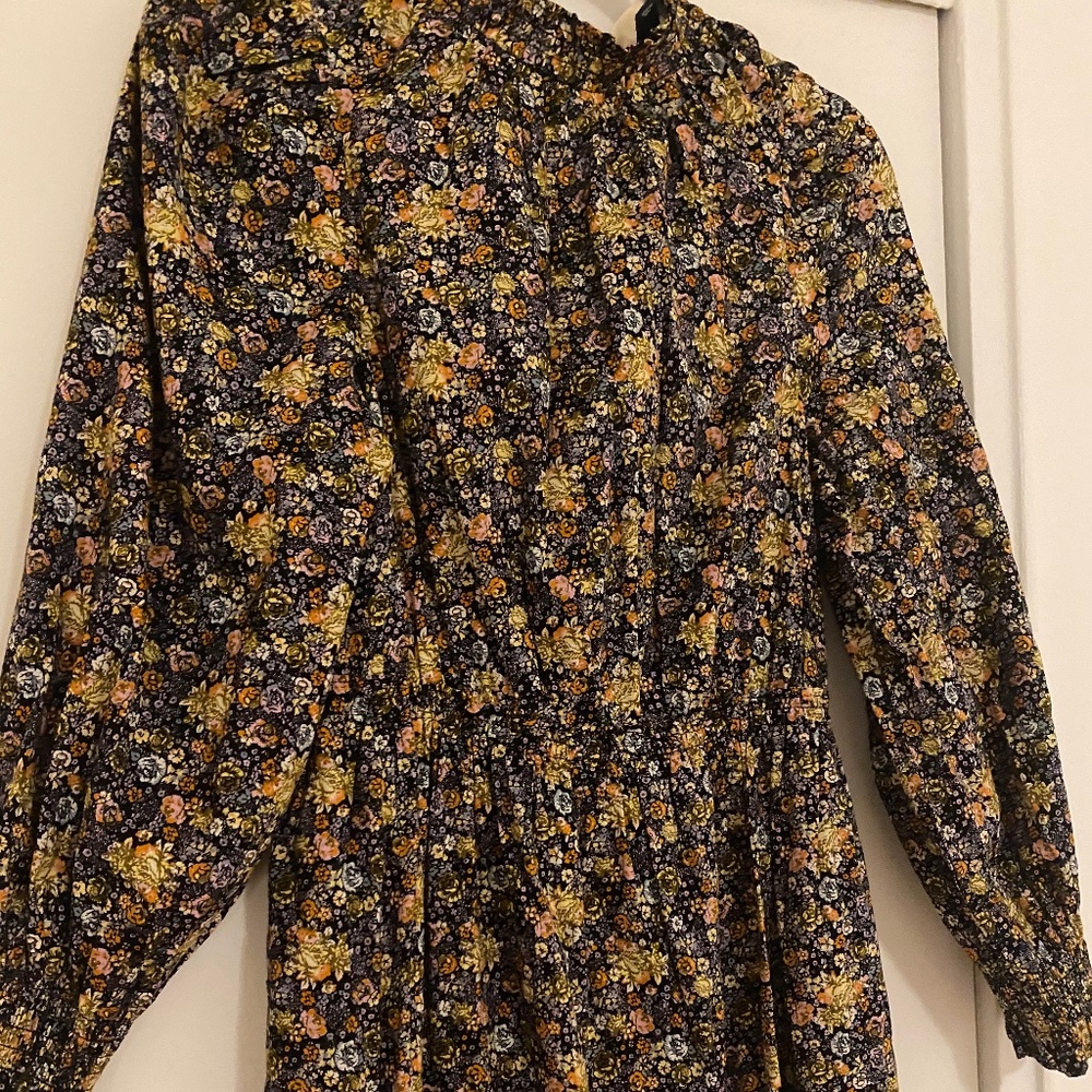 Universal Threads Floral Ruffle Maxi Dress